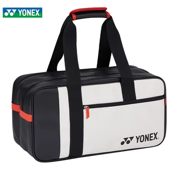 YONEX Высококачественная И Прочная Спортивная сумка Для Ракетки Для Бадминтона, Спортивная Теннисная сумка из Искусственной кожи, Набор Ракеток Большой Емкости из 2 частей, Унисекс