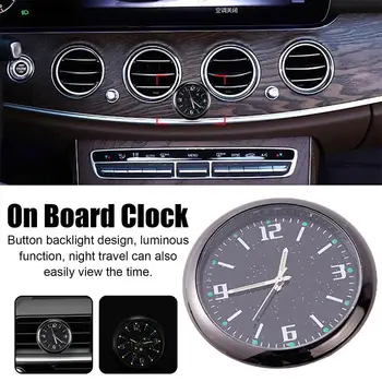 Автомобильные часы, светящиеся мини-автоматические часы, Водонепроницаемые кварцевые часы с наклейками, Аксессуары для интерьера Aotu для всех автомобилей Mo