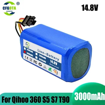 Аккумулятор для Qihoo 360 S5 S7 S7Pro T90 X9 3000 мАч 14,4 В Запасные батареи для робота-пылесоса Часть