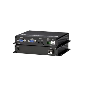 Аудиосигнал VGA USB оптического приемопередатчика HD Video по оптоволокну 20 КМ Поддерживает 1080P CCTV