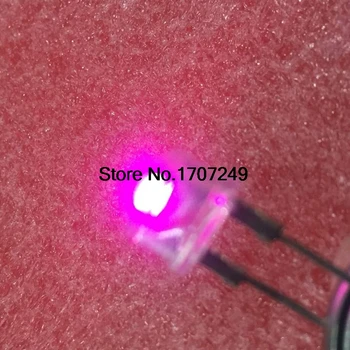 Бесплатная доставка 50шт Светодиодная 8 мм Соломенная Шляпа Розовый Водоотталкивающий Диод 8 мм Розовый светодиодный Светоизлучающий диод 0,5 Вт 120 мА Белые волосы Розовый