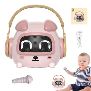 Беспроводной динамик для детей, интеллектуальная обучающая машина для раннего обучения с микрофоном, интеллектуальное обучение для раннего образования
