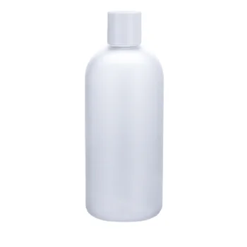 Бутылка многоразового использования Пустая пластиковая с круглым наплечником Frost 500 мл 8шт Белая крышка с внутренней пробкой Упаковка Косметических флаконов-контейнеров