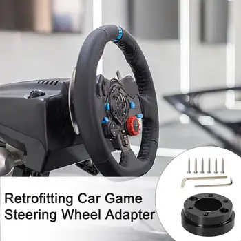 Быстрая установка и демонтаж адаптера рулевого колеса с винтами, гаечного ключа, адаптера рулевого колеса для гоночных игр для Logitech G29