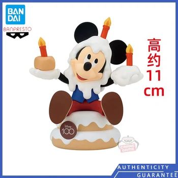 [В наличии] Bandai BANPRESTO, Мультяшные модели игрушек с Микки Маусом на 100-й день рождения, анимационные куклы, подарки для детей