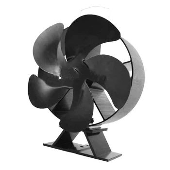 Вентилятор для печи с тепловым приводом с 5 лопастями, объемный вентилятор для камина, вентилятор для вентиляции воздуха Ventilador Ventilador De Estufa