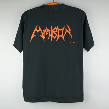 Винтажная футболка Mabon Band 2002 года в стиле трэш-метал с длинными рукавами