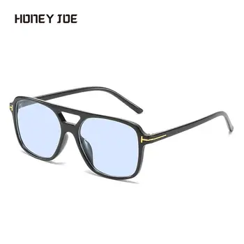 Винтажные авиационные солнцезащитные очки Тобразной формы для женщин и мужчин с двойным лучом цвета океана Брендовые дизайнерские Солнцезащитные очки для пляжного отдыха на открытом воздухе