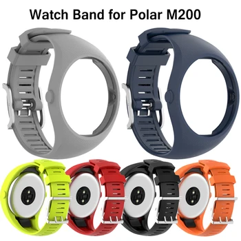 Высококачественный новый мягкий силиконовый ремешок для наручных часов Polar M200 smartwatch sport Заменит браслет для аксессуаров Polar M200