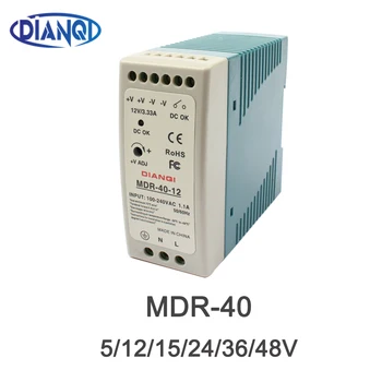 Высококачественный Промышленный Выключатель Питания AC/DC на Din-рейке MDR-40-12 40W 5V 12V 15V 24V 36V 48V С Одним Выходом Переключения