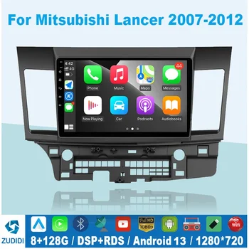 Голосовой 4G + WIFI Автомобильный Android 13 Мультимедийный Для MITSUBISHI LANCER 2007-2012 10,1 Дюймов 2 Din Радио Видеоплеер GPS Carplay