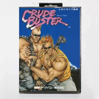 Горячая распродажа игровой карты Crude Buster с розничной коробкой 16bit MD Cart для Sega Mega Drive / Genesis System