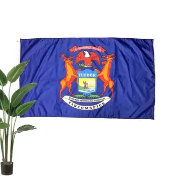 Государственные флаги для наружных работ Вышитый флаг с латунными люверсами, защищающий от выцветания Большой баннер для внутренних работ на открытом воздухе