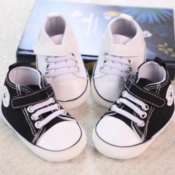 Детская передняя обувь, первая пара детской обуви для малышей, хлопковая парусиновая обувь на мягкой подошве, дышащая
