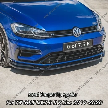 Для Volkswagen Golf 7 Подтяжка лица MK7.5 R R Line 2017-2020 MAXTON Стиль Автомобиля Разветвитель Переднего Бампера Спойлер Диффузор Защитная Крышка