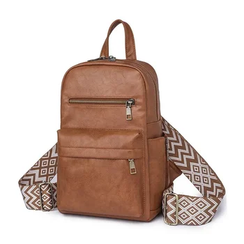 Женские сумки в стиле ретро, однотонные рюкзаки на плечо, легкая повседневная дорожная сумка для девочек, большая вместительная сумка через плечо для пригородных поездок