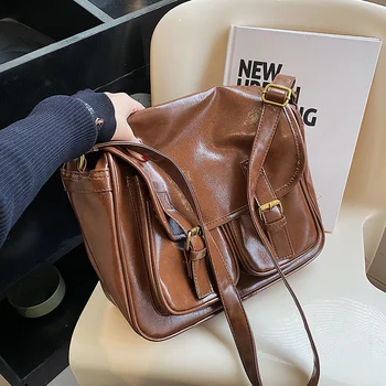 Женские сумки через плечо из высококачественной кожи 2023 года, роскошные сумки, дизайнерская сумка-мешок с верхней ручкой большой вместимости