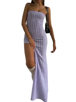 Женское бикини Y2K Cover-Up, соблазнительное длинное платье из кружевной сетки с завязками на шее, пляжная одежда без рукавов и спинки