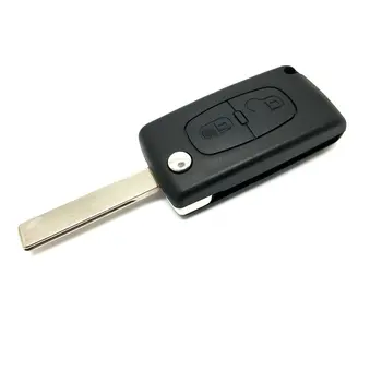 Защитный чехол для автомобильных ключей с 2 кнопками для аксессуаров для модификации автомобилей 207 307 407 308