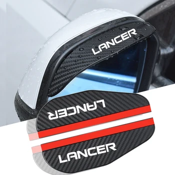 зеркало заднего вида 2шт, дождевик для бровей, козырек из углеродного волокна для Mitsubishi lancer outlander lancer 9 eclipse pajero