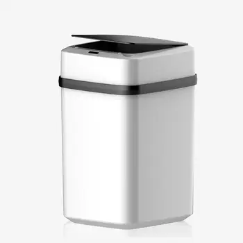 Интеллектуальное мусорное ведро объемом 15 л, автоматическое сенсорное мусорное ведро, интеллектуальный датчик, электрическое мусорное ведро, домашнее мусорное ведро для мусора в кухне и ванной