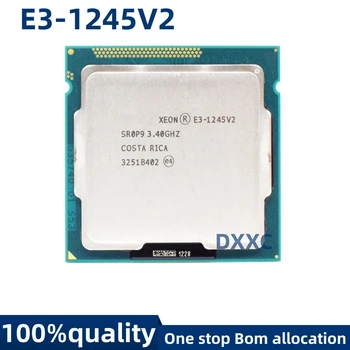 Используется для Intel Xeon E3-1245V2 E3 1245V2 Четырехъядерный процессор 3,4 ГГц LGA 1155 8 МБ SR0P9 E3 1245 V2