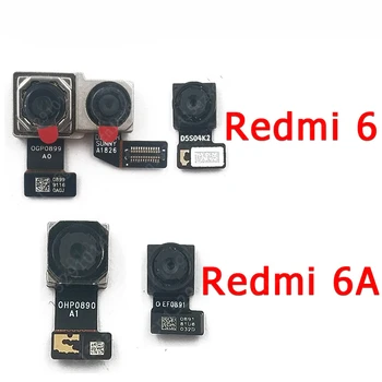 Камера Заднего вида для Xiaomi Redmi 6 6A Модуль фронтальной камеры, обращенный к основной стороне, Запасные части для замены гибкого кабеля