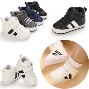 Классическая белая детская обувь Для мальчиков и девочек, кроссовки-ходунки Для новорожденных, обувь для малышей, Обувь для крещения младенцев