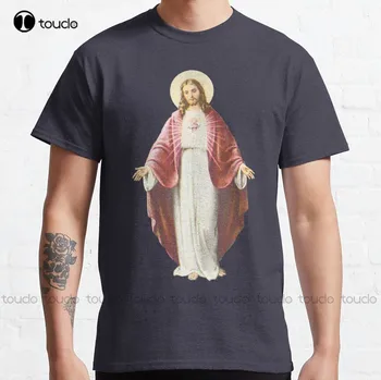 Классическая молитвенная мать Иисуса, Религия Бога, Религиозная футболка Mary Jesus Virgin, мужские футболки для бега Xs-5Xl, модные забавные новые