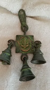Коллекция Китай старинные бронзовые сосуды Тибетские Волшебники аппарат Дхармы звонят в колокол