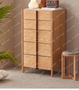 Комод из массива дерева Теперь простой шкафчик для маленькой квартиры Nordic Light Роскошный многофункциональный шкаф