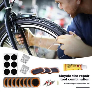 Комплект для ремонта резиновых шин холодного ремонта, простой в использовании практичный набор инструментов для ремонта велосипеда