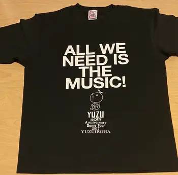 Концертная футболка YUZU 20th Anniversary Tour Япония НОВАЯ Yuzuiroha 2017 Tokyo CREW L