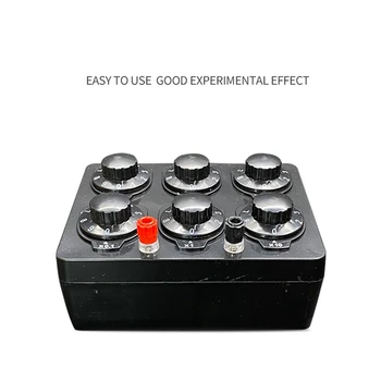 Коробка простого сопротивления 0-99999.9 Ом, Прецизионный переменный декадный резистор, обучающий инструмент, обучающая коробка сопротивления