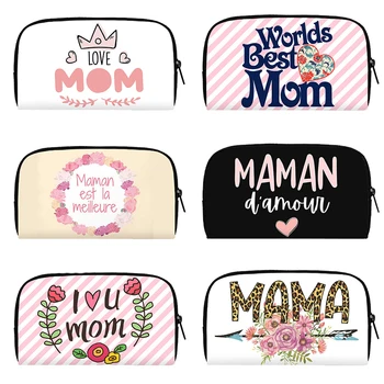Кошелек с рисунком Love Mama, длинные денежные сумки Rainbow Mom, Женская повседневная сумка-клатч, модные кошельки Kawaii, сумка для монет, подарок