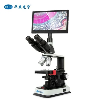 Лаборатория EOC 1000X 1600X 4K Биологический ЖК-дисплей Биологическая студенческая школьная лаборатория Цена цифрового оптического микроскопа с ЖК-экраном