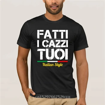 летняя футболка для мужчин FATTI I CAZZI TUOI, Одежда в итальянском стиле для фанатов, подарок, модная футболка с круглым вырезом, мужская