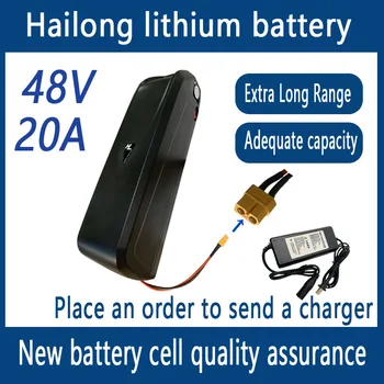 Литиевая батарея электрического велосипеда Hailong, высокомощная батарея 48V 20ah, батарея 18650, 20AH, 52V, 25AH20AH, 36V, 25AH, 20AH, 1865