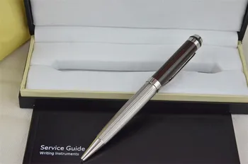 Металлическая Шариковая Ручка MB Super value высококачественная Фирменная ручка Известного роскошного Дизайнера С Черным шариком, красивая Подарочная ручка С Коробкой