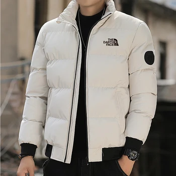 Мужская зимняя куртка и пальто из хлопка 2023, новая модная куртка-парка, мужская ветрозащитная толстая теплая одежда-парка