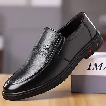 Мужская кожаная обувь для стилистов; Новинка 2023 года; Осенняя деловая официальная мужская обувь в стиле ретро; повседневные британские ботинки Martin с низким берцем;