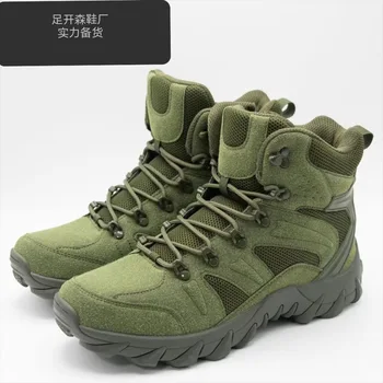 Мужские тактические ботинки 2023 Xizou на все сезоны: идеально подходят для походов на свежем воздухе, экспедиций в пустыню и аварийно-спасательных операций!