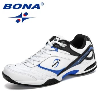 Мужские теннисные туфли в стиле BONA New Classics, спортивные кроссовки для мужчин, оригинальные профессиональные спортивные туфли для настольного тенниса