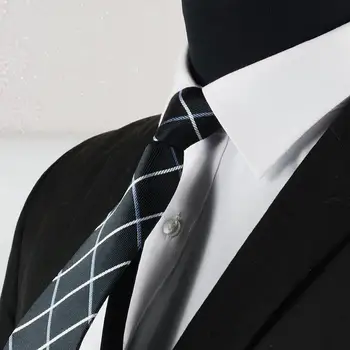 Мужской свадебный галстук Мужской официальный галстук Элегантный мужской однотонный деловой галстук из саржи с принтом в горошек для официального свадебного костюма Пальто рубашки
