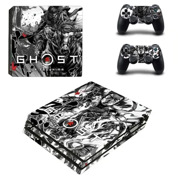 Наклейка Ghost of Tsushima PS4 Pro Skin Наклейка Защитная Крышка Для Виниловых Скинов Консоли и Контроллера