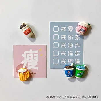 Наклейка на холодильник Mini Food Play, креативная наклейка на еду, Мультяшная магнитная наклейка с милым сильным магнитом