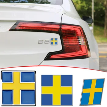 Наклейка С Логотипом Шведского Флага На Задний Багажник Автомобиля Volvo XC40 XC60 XC70 XC80 XC90 V40 V50 V60 V90 S40 S60 S70 S80 S90