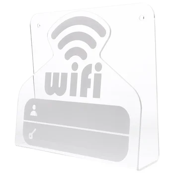 Настольная акриловая вывеска Wifi, пароль WiFi, акриловая подставка для напоминания, настольная вывеска для магазина