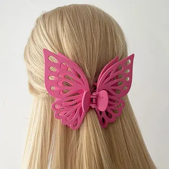 Негабаритный Большой полый зажим-бабочка, заколка для волос, Милые Корейские аксессуары для головы феи для женщин, вечерние украшения для девочек, когти для волос Y2K
