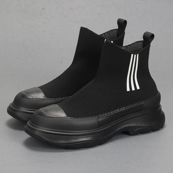 Новая черная мужская обувь Samurai, устойчивая к загрязнениям, персонализированная корейская версия, удобная, универсальная, легкая